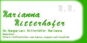 marianna mitterhofer business card